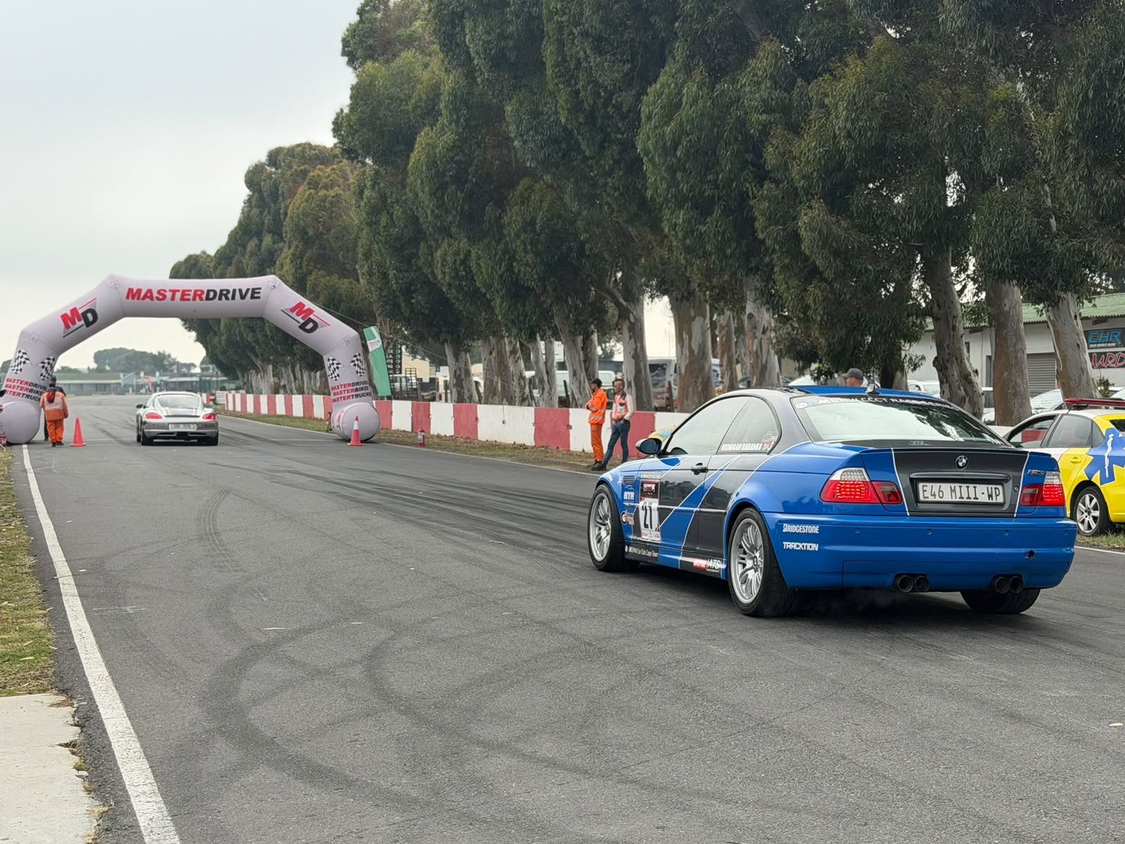27 · Ridwaan Babamia · BMW E46 M3 at the MasterDrive arch